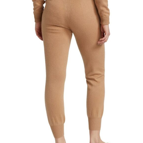 Naadam Cashmere slim tan joggers size medium - Picture 3 of 7